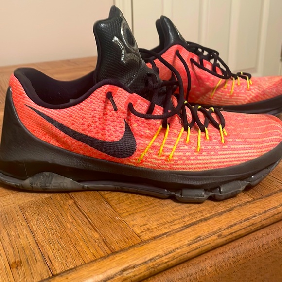 Nike KD 8 Hunts Hill Sunrise Orange and Black Basketball shoes Men’s Size 11 - Picture 1 of 5